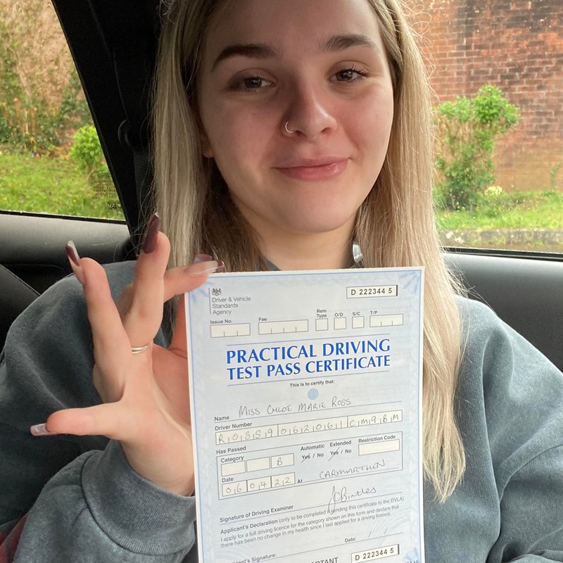 Chloe Ross Review of Fast Track Driving School