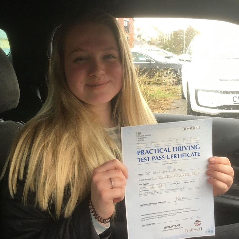 Sophie Hollins Review of Fast Track Driving School