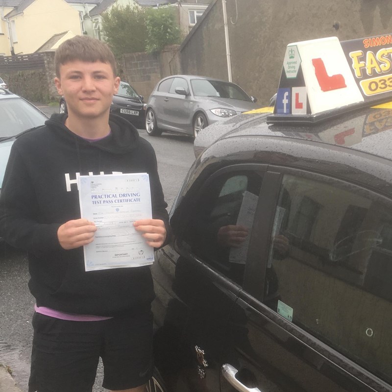 Jaden Chapman from Milford Haven Review of Fast Track Driving School