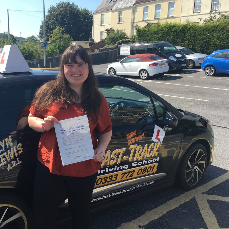 Chloe Roberts from Carmarthen Review of Fast Track Driving School