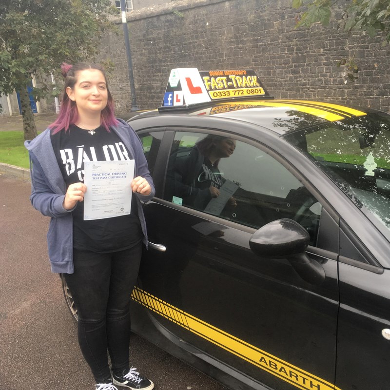 Toni-Leigh Hallworth from Tenby Review of Fast Track Driving School