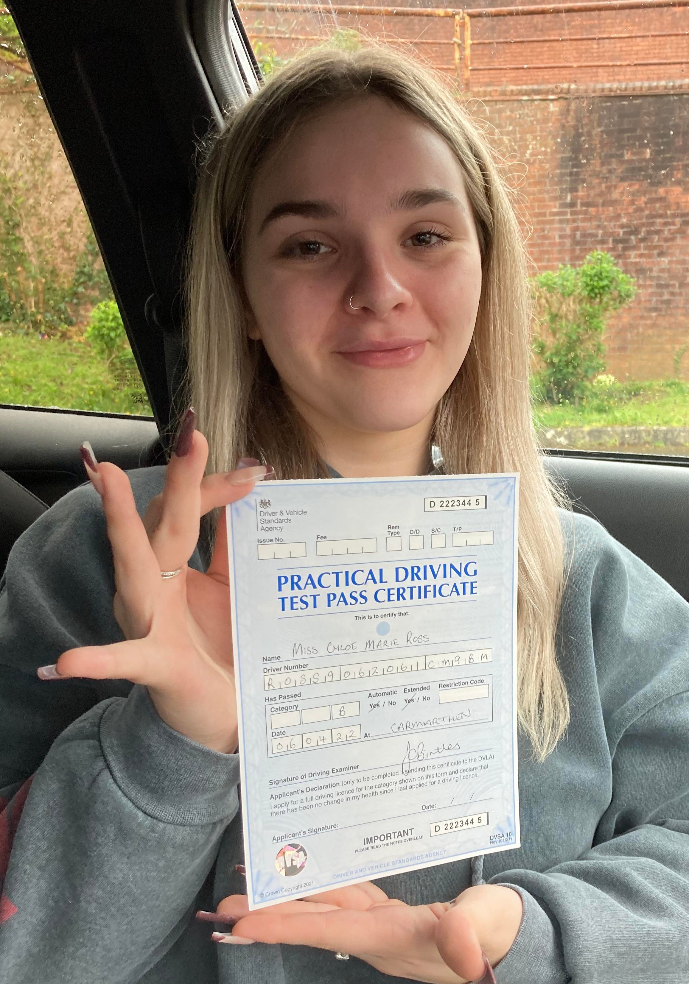Chloe Ross (Test Pass)