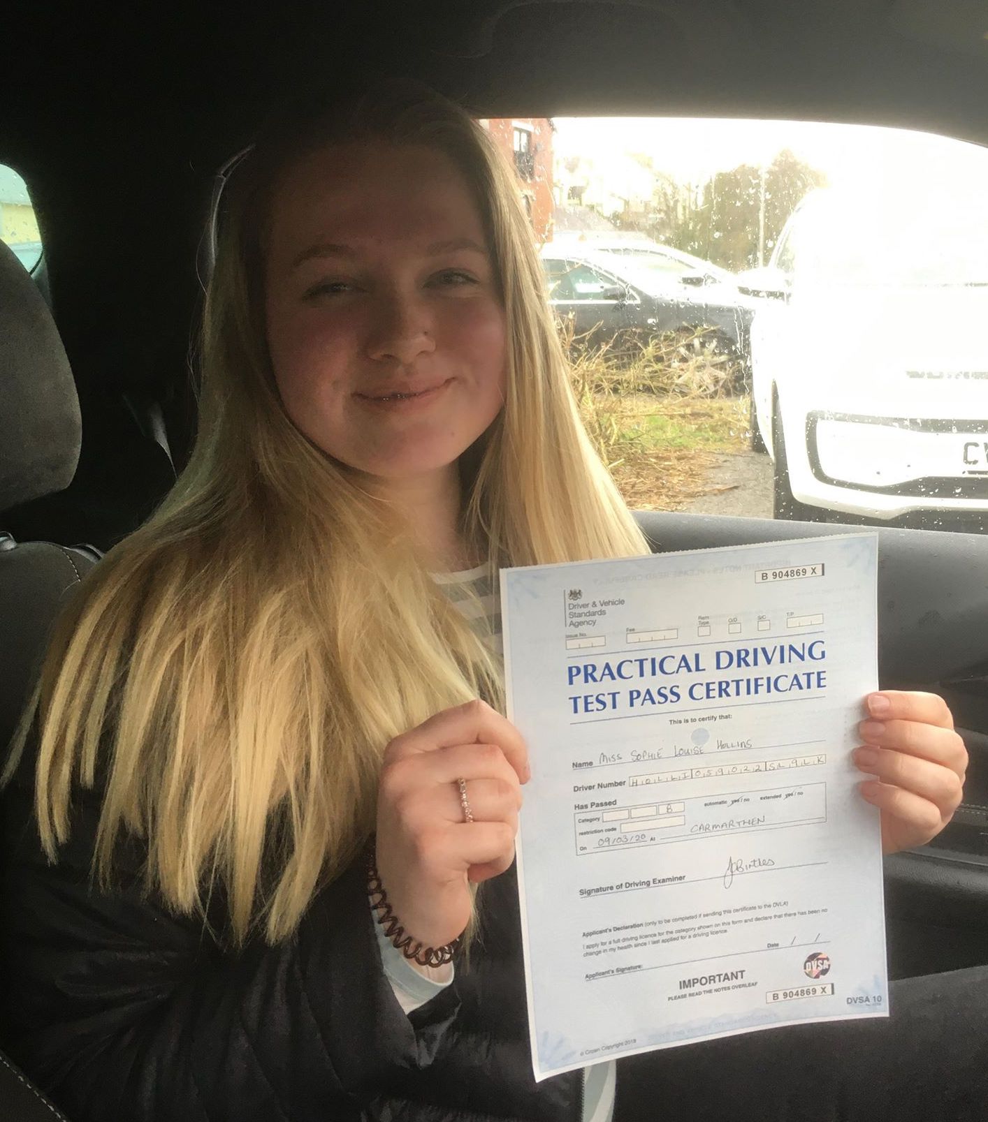 Sophie Hollins (Test Pass)