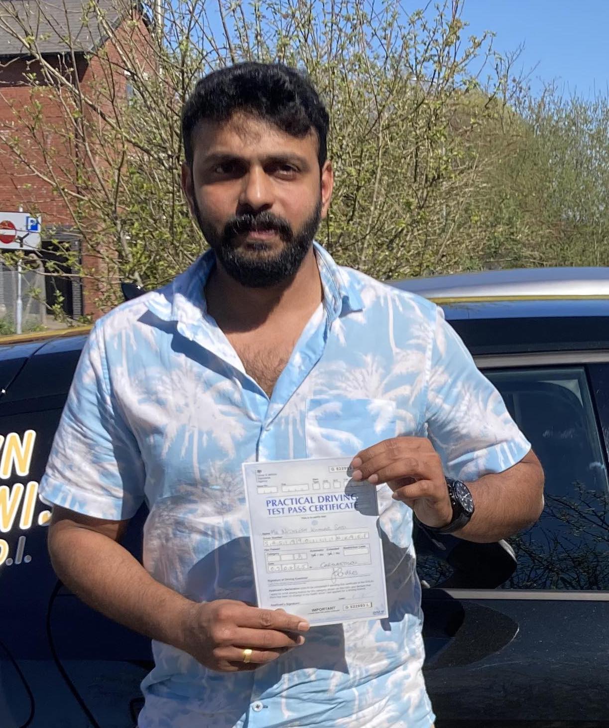 Nitheesh Kumar (Test Pass)